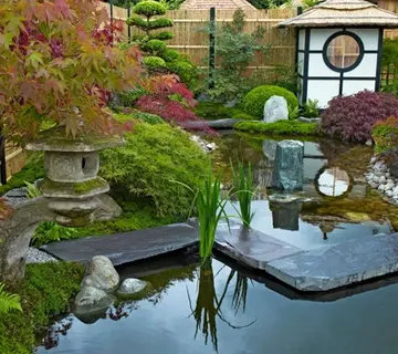 Une allée style jardin japonais